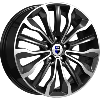 Литые колесные диски КиК (K&K) Атакама (КС756) 6.5x17 5x114.3 ET50 D67.1 Чёрный глянцевый с полированной лицевой частью (71751)  фото, kupilegko.ru