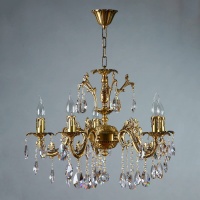 Подвесная люстра Ambiente Granada 2118/5 AB Tear drop  фото, kupilegko.ru
