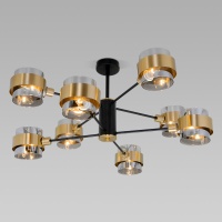 Потолочная люстра Eurosvet Arcada 70127/8 черный/дымчатый  фото, kupilegko.ru