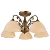 Потолочная люстра IMEX KL.3037-5-S AB  фото, kupilegko.ru