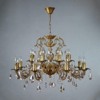 Подвесная люстра Ambiente Alicante 8888/8+8 AB Tear drop  фото, kupilegko.ru