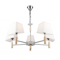 Подвесная люстра IMEX MD.4221-5-P-CH+WH  фото, kupilegko.ru