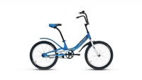 Велосипед SCORPIONS 20 1.0 20" (рост 10.5") 2020-2021, синий/белый, RBKW15N01004 Forward  фото, kupilegko.ru