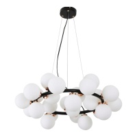 Подвесная люстра Lumina Deco Marsiada LDP 6033-25 BK+GD  фото, kupilegko.ru