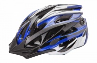 Шлем, MV-29 (in-mold), защитный, бело-черно-синий, 600120 Stels  фото, kupilegko.ru