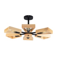 Потолочная люстра Eurosvet Klark 70056/6 черный  фото, kupilegko.ru