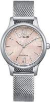 Японские наручные женские часы Citizen EM0899-81X. Коллекция Elegance  фото, kupilegko.ru