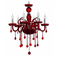 Подвесная люстра Ideal Lux Giudecca SP6 Rosso 027418  фото, kupilegko.ru