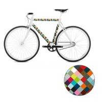 Наклейка на раму велосипеда 'Multicolored' (разные дизайны) / Random Remember  фото, kupilegko.ru