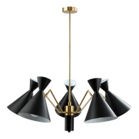 Подвесная люстра Crystal Lux Joven SP5 Gold/Black  фото, kupilegko.ru