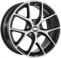Литые колесные диски BBS SR Grey 8.5x19 5x112 ET46 D82 Серебристый матовый с полированной лицевой частью (0362648#)  фото, kupilegko.ru