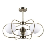 Потолочная люстра Elvan LU-39814/3-E27-BrWh  фото, kupilegko.ru