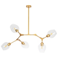 Подвесная люстра Arte Lamp Yuka A4103SP-5GO  фото, kupilegko.ru