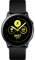 Умные часы  Samsung Galaxy Watch Active, черный сатин  фото, kupilegko.ru