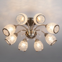 Подвесная люстра Eurosvet 30026/8 античная бронза  фото, kupilegko.ru