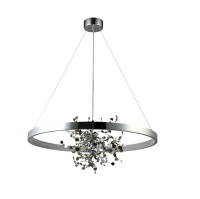 Подвесная люстра Crystal Lux GARDEN SPLED+4 D800 CHROME  фото, kupilegko.ru