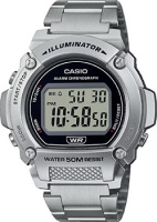 Японские наручные мужские часы Casio W-219HD-1A. Коллекция Digital  фото, kupilegko.ru