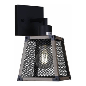 Бра, светильник настенный накладной Illumico IL1006-1W-05 BK Wood  фото, kupilegko.ru