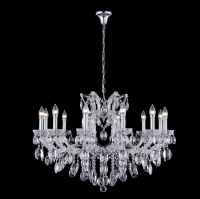 Подвесная люстра Crystal Lux Hollywood SP12 Chrome  фото, kupilegko.ru