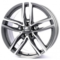 Литые колесные диски Alutec Ikenu 6.5x17 4x100 ET45 D63.3 Серый тёмный с полированной лицевой частью (IKE65745A22-9)  фото, kupilegko.ru