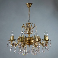 Подвесная люстра Ambiente Granada 2118/8 AB Tear drop  фото, kupilegko.ru