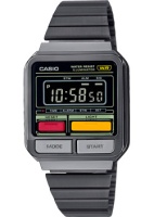 Японские наручные мужские часы Casio A120WEGG-1B. Коллекция Vintage  фото, kupilegko.ru