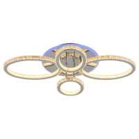 Потолочная светодиодная люстра Profit Light 8033/2+2 CHR  фото, kupilegko.ru