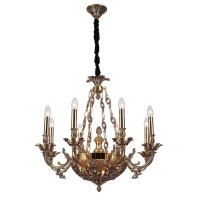 Подвесная люстра Lucia Tucci Firenze 1781.8.2 Antique Gold  фото, kupilegko.ru