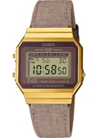 Японские наручные мужские часы Casio A700WEGL-5A. Коллекция Vintage  фото, kupilegko.ru