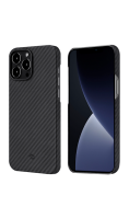Чехол-крышка Pitaka MagEZ Case 2 для iPhone 13 Pro Max, кевлар, черно-серый  фото, kupilegko.ru