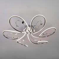 Потолочная светодиодная люстра Eurosvet 90082/6 хром  фото, kupilegko.ru