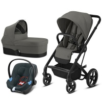 Коляска 3-в-1 Cybex Balios S Lux BLK Soho Grey  фото, kupilegko.ru