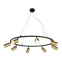 Подвесная люстра Crystal Lux CLT 015C8 D800 BL-GO  фото, kupilegko.ru