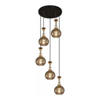 Подвесная люстра Reluce 02001-0.9-05 Smoke  фото, kupilegko.ru