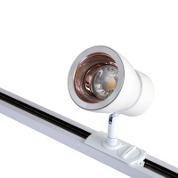 Трековый светильник Crystal Lux CLT 0.31 009 WH-GO  фото, kupilegko.ru