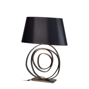 Round Black Настольная лампа Edouard Rambaud  фото, kupilegko.ru