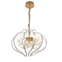 Подвесная светодиодная люстра Elvan LU-8268/15-58W-WW-WhGl  фото, kupilegko.ru