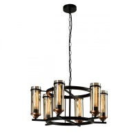 Подвесная люстра IMEX Temple MD.20541-6-P-BK+AB  фото, kupilegko.ru