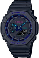 Японские наручные мужские часы Casio GA-2100VB-1AER. Коллекция G-Shock  фото, kupilegko.ru