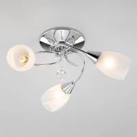 Подвесная люстра Eurosvet 30100/3 хром  фото, kupilegko.ru