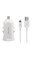 Зарядное устройство автомобильное Vertex с разъемами lightning/USB  фото, kupilegko.ru
