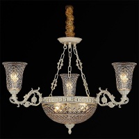 Подвесная люстра Illumico IL7286-6P-48 WT GD  фото, kupilegko.ru