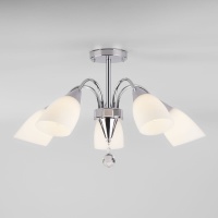 Потолочная люстра Eurosvet 30149/5 хром  фото, kupilegko.ru