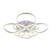 Потолочная светодиодная люстра Profit Light 5894/4+4A WHT  фото, kupilegko.ru