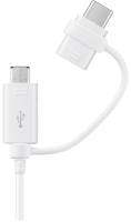 Кабель Samsung Type-C - micro USB, белый  фото, kupilegko.ru