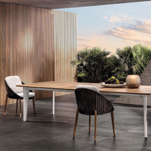 Outdoor Terrace Стол обеденный Minotti  фото, kupilegko.ru