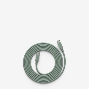 Cable 1 Oak Green Кабель USB-C to USB-C 2 м Avolt  фото, kupilegko.ru