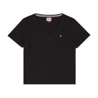 Футболка TOMMY JEANS TJW SLIM SOFT V NECK TMDW0DW14617 360369 SP  фото, kupilegko.ru