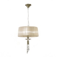 Подвесная люстра Mantra Tiffany Bronze 3878  фото, kupilegko.ru