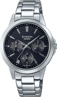 Японские наручные женские часы Casio SHE-3516D-1AUEF. Коллекция Sheen  фото, kupilegko.ru